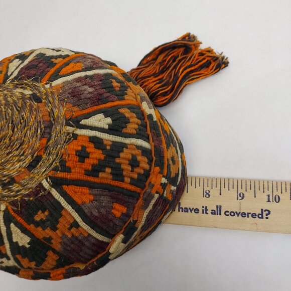 Turkmen chodur hat Afghan embroidery skull cap turkoman Tribal handmade Beanie - Picture 9 of 11